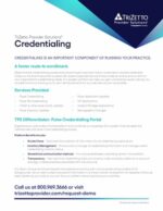 Product Sheet Credentialing 2022